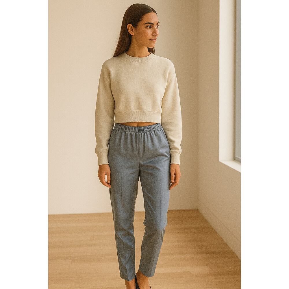 Maison Margiela Paris Pull On Elastic Waist Track Pants Blue MM6 42 US 6